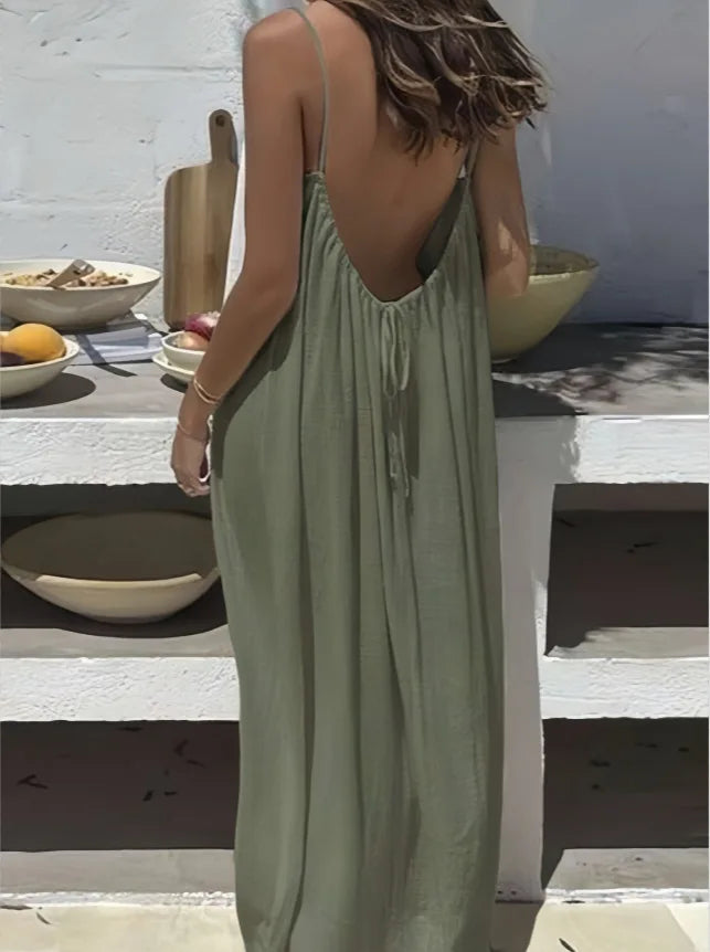 Vestido Elara de costas abertas